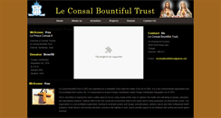 Desktop Screenshot of leconsalbountifultrust.org